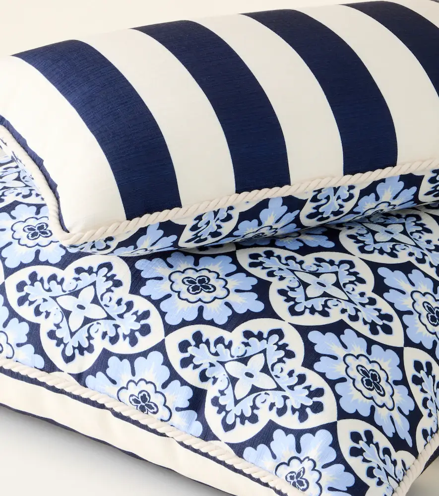La DoubleJ Palazzo Blue cotton cushion | Thumbnail 4