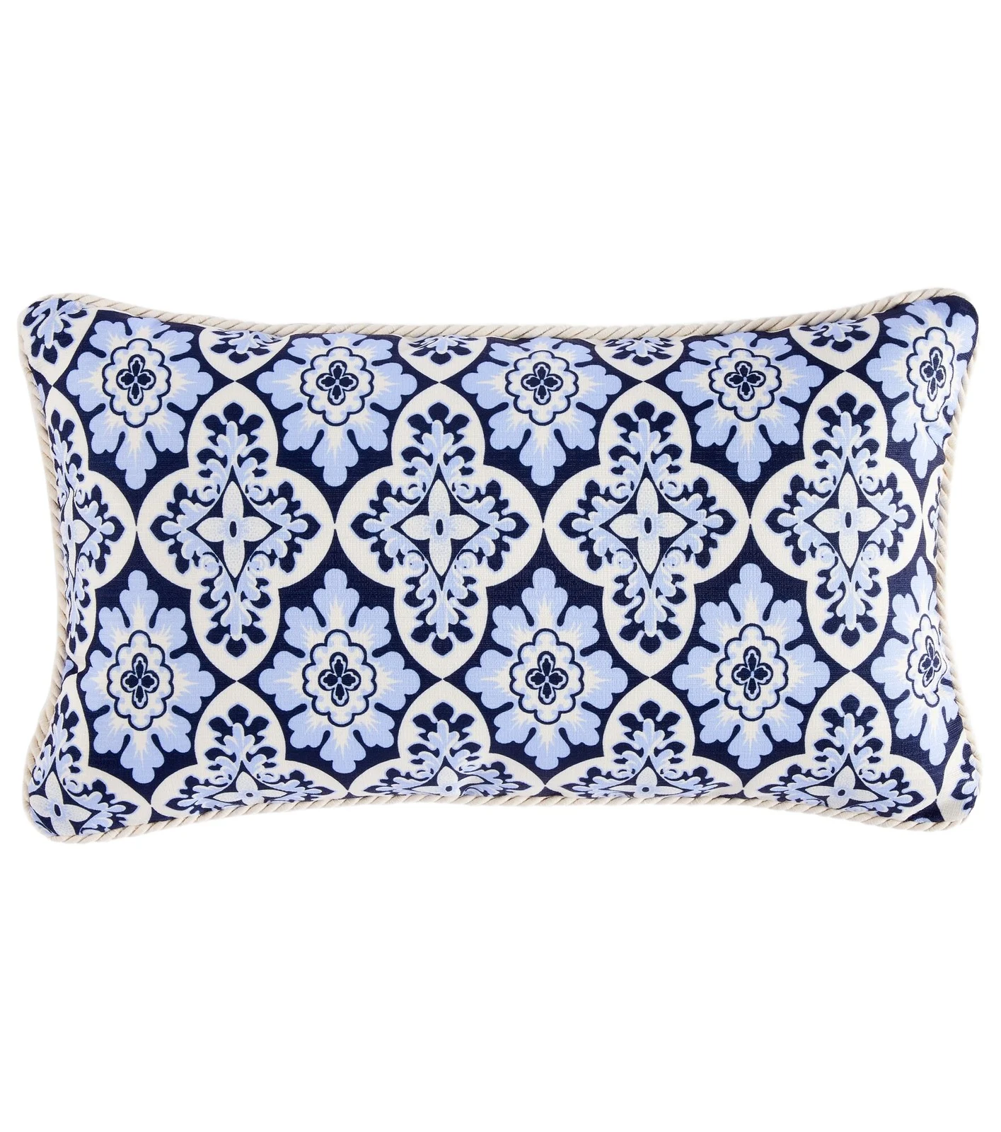 La DoubleJ Palazzo Blue cotton cushion