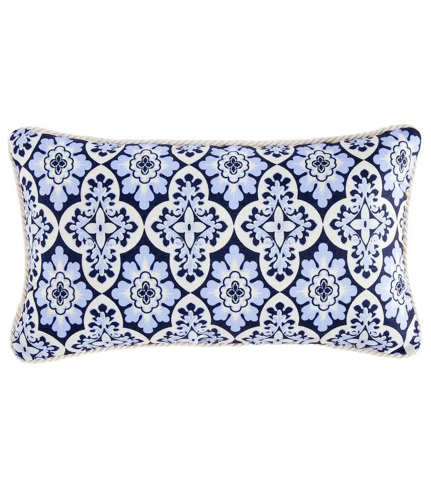 Palazzo Blue cotton cushion