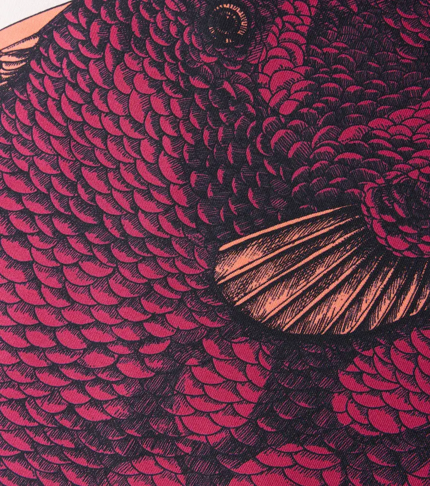 FORNASETTI Pesce Balestra printed silk cushion | Thumbnail 2