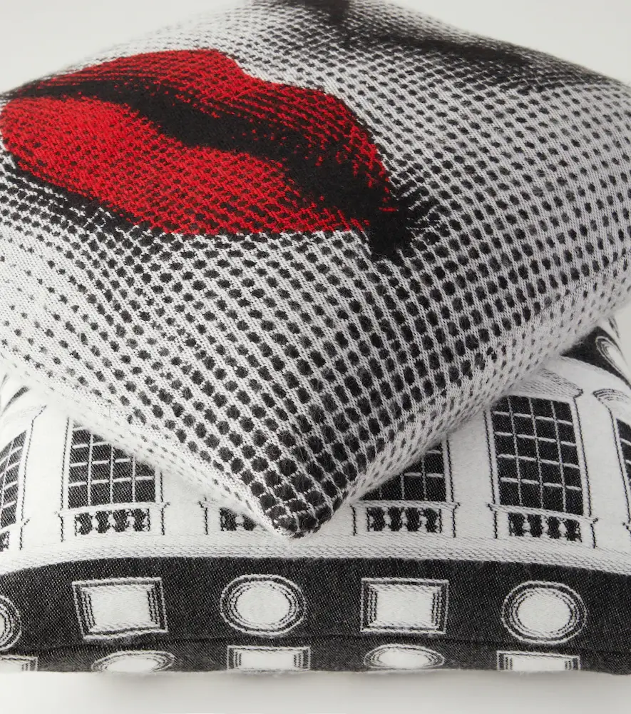 FORNASETTI Kiss jacquard cushion | Thumbnail 2