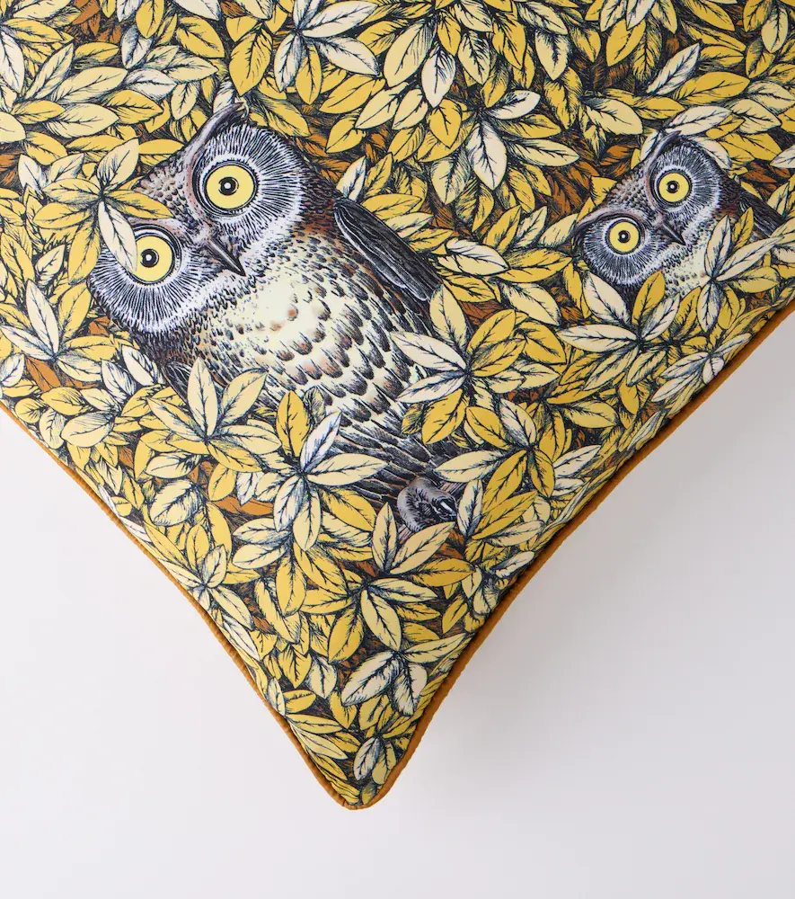 FORNASETTI Civette silk and cotton-blend cushion | Thumbnail 2