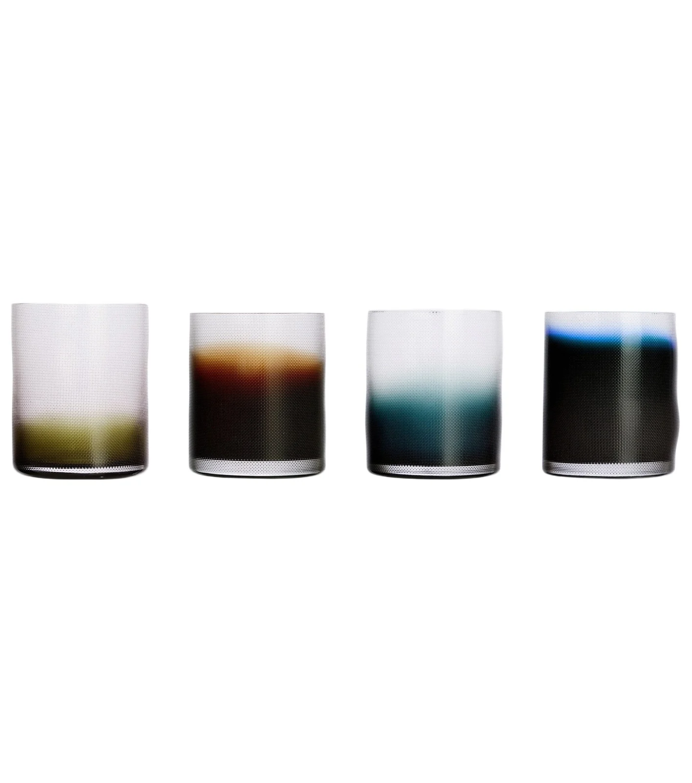 Milena Kling Raw Glassware set of 4 glass tumblers