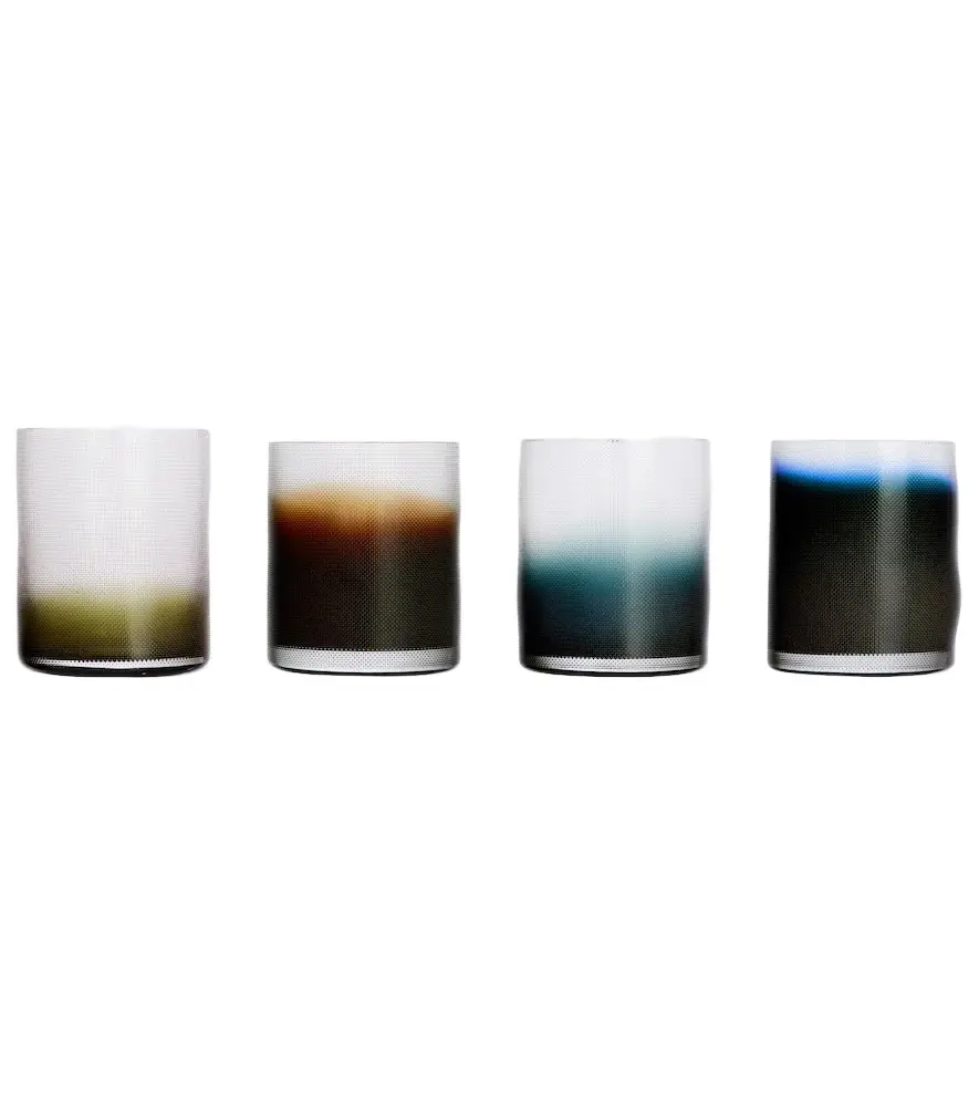 Milena Kling Raw Glassware set of 4 glass tumblers