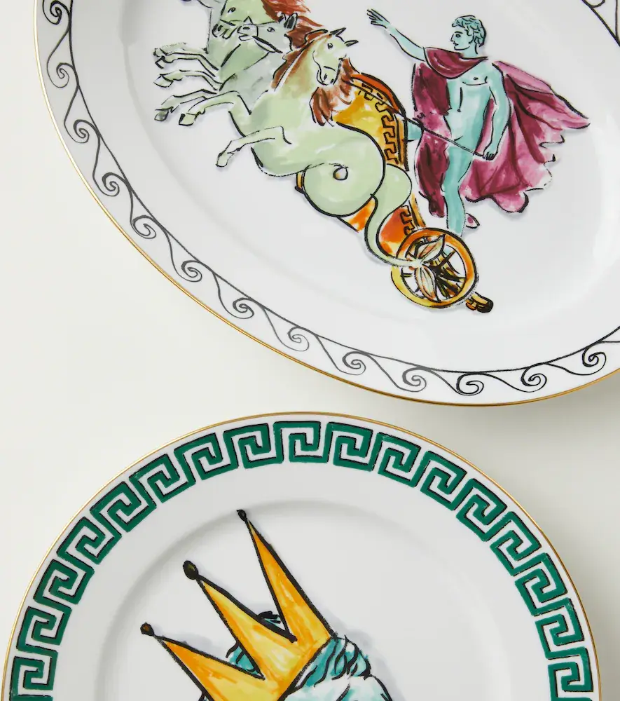 GINORI 1735 x Luke Edward Hall Il Viaggio di Nettuno porcelain platter | Thumbnail 2