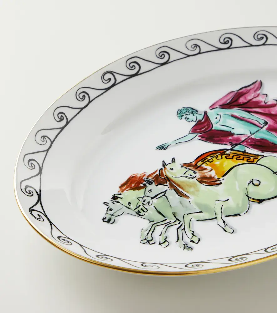 GINORI 1735 x Luke Edward Hall Il Viaggio di Nettuno porcelain platter | Thumbnail 3