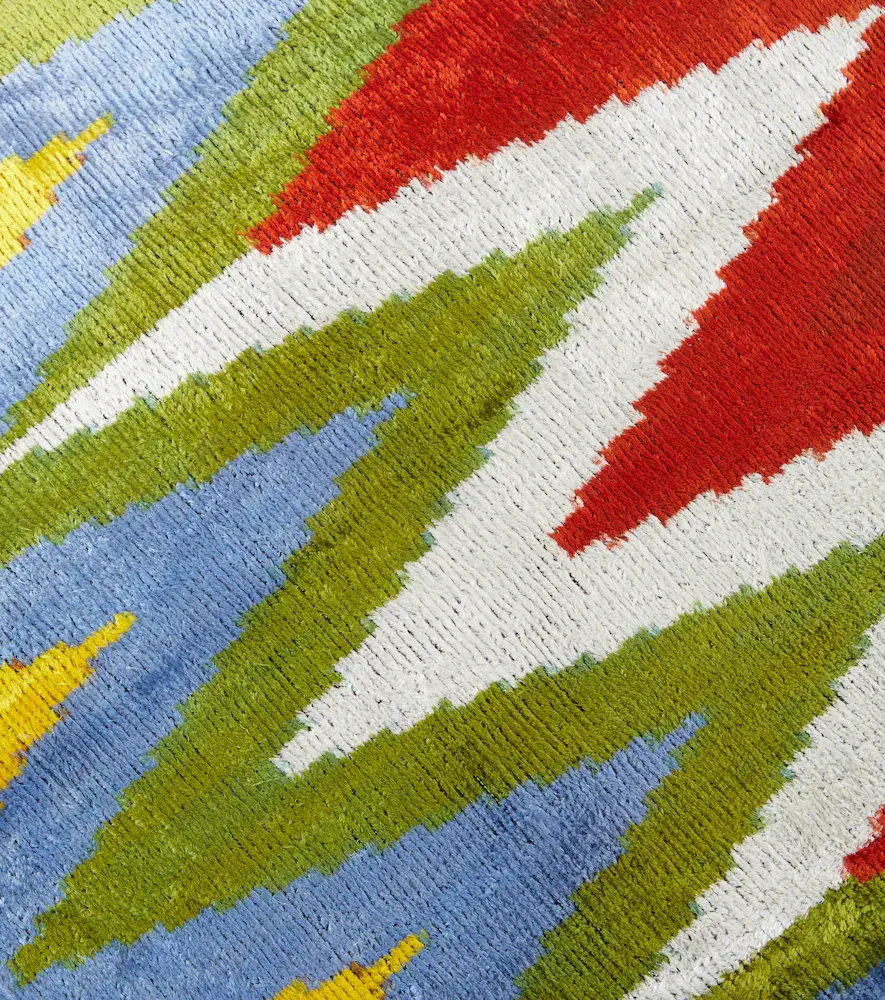 LES OTTOMANS Printed silk and cotton velvet cushion | Thumbnail 3
