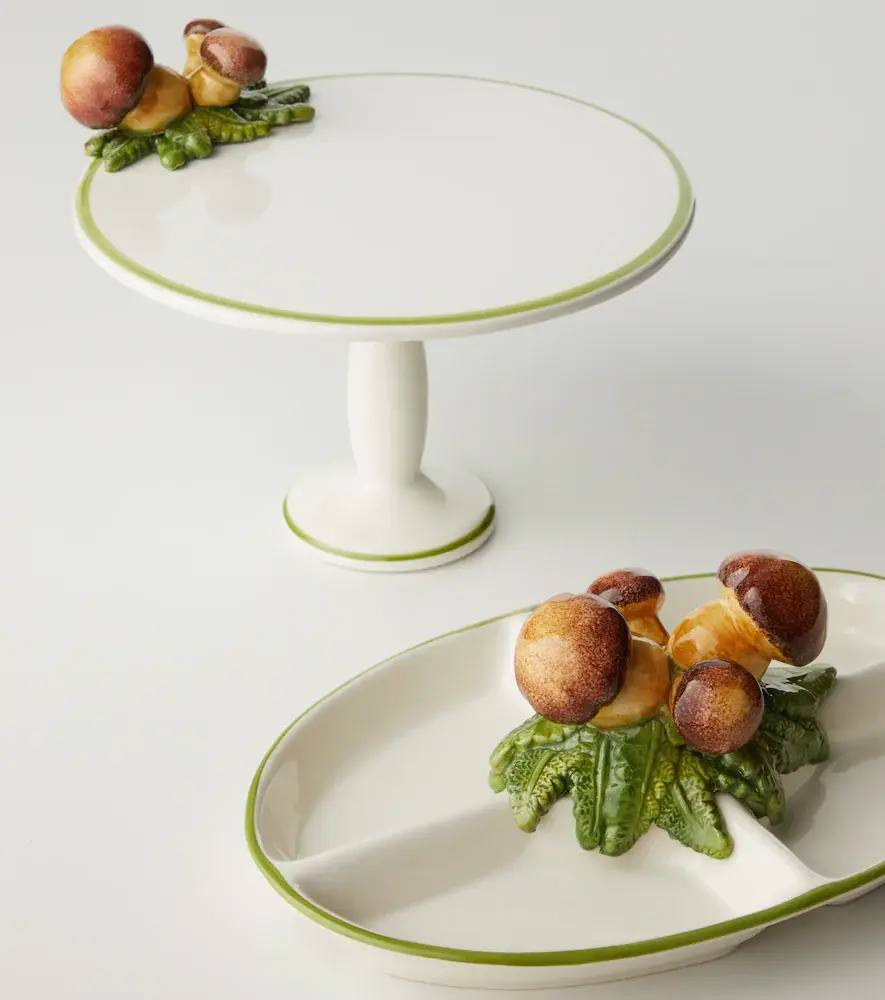 LES OTTOMANS Mushroom ceramic tray | Thumbnail 4