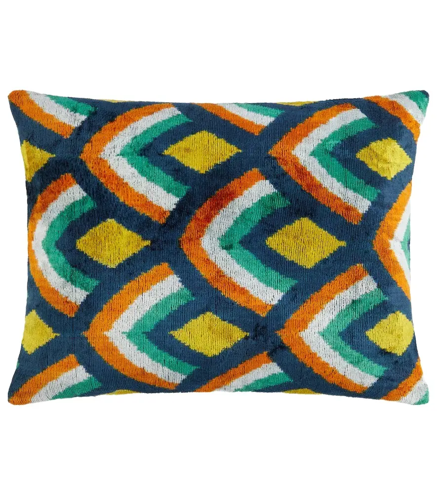 LES OTTOMANS Silk and cotton velvet cushion