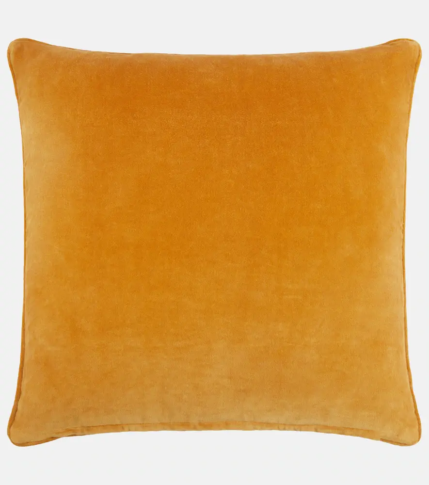 LES OTTOMANS Embroidered cotton velvet cushion | Thumbnail 3