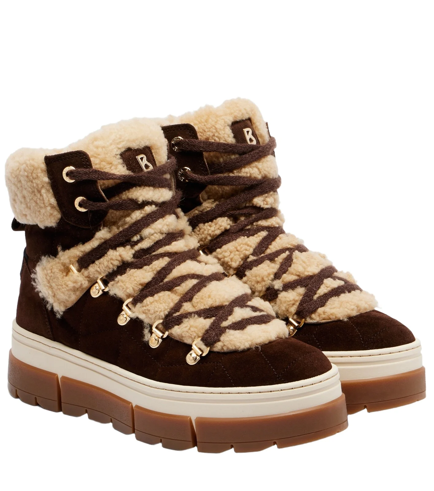 Vaduz suede and shearling ankle boots