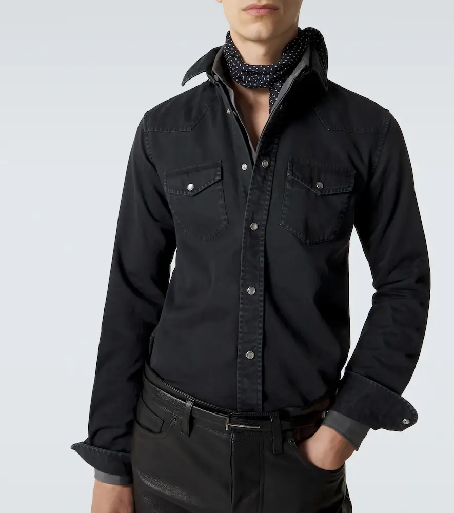 Tom Ford Cotton twill Western shirt | Thumbnail 2
