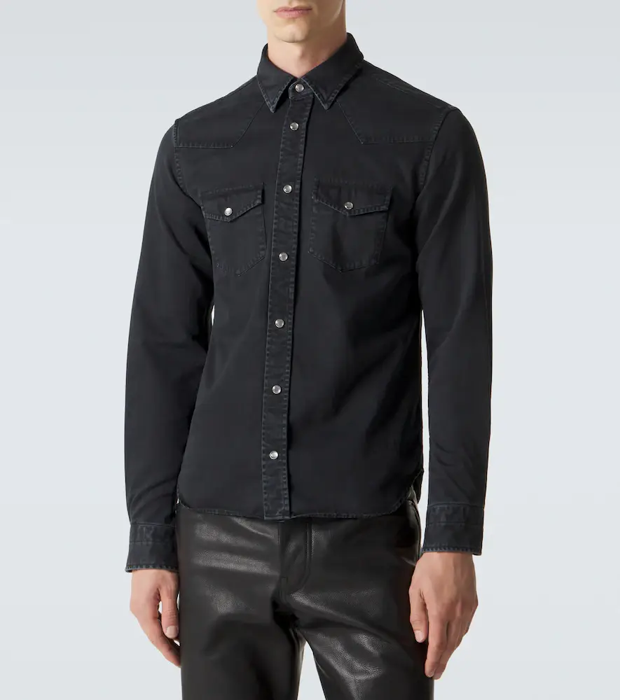 Tom Ford Cotton twill Western shirt | Thumbnail 4