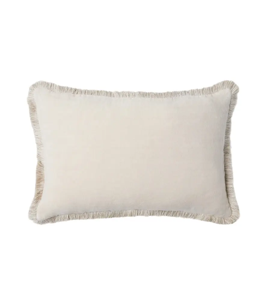 Once Milano Fringed linen cushion