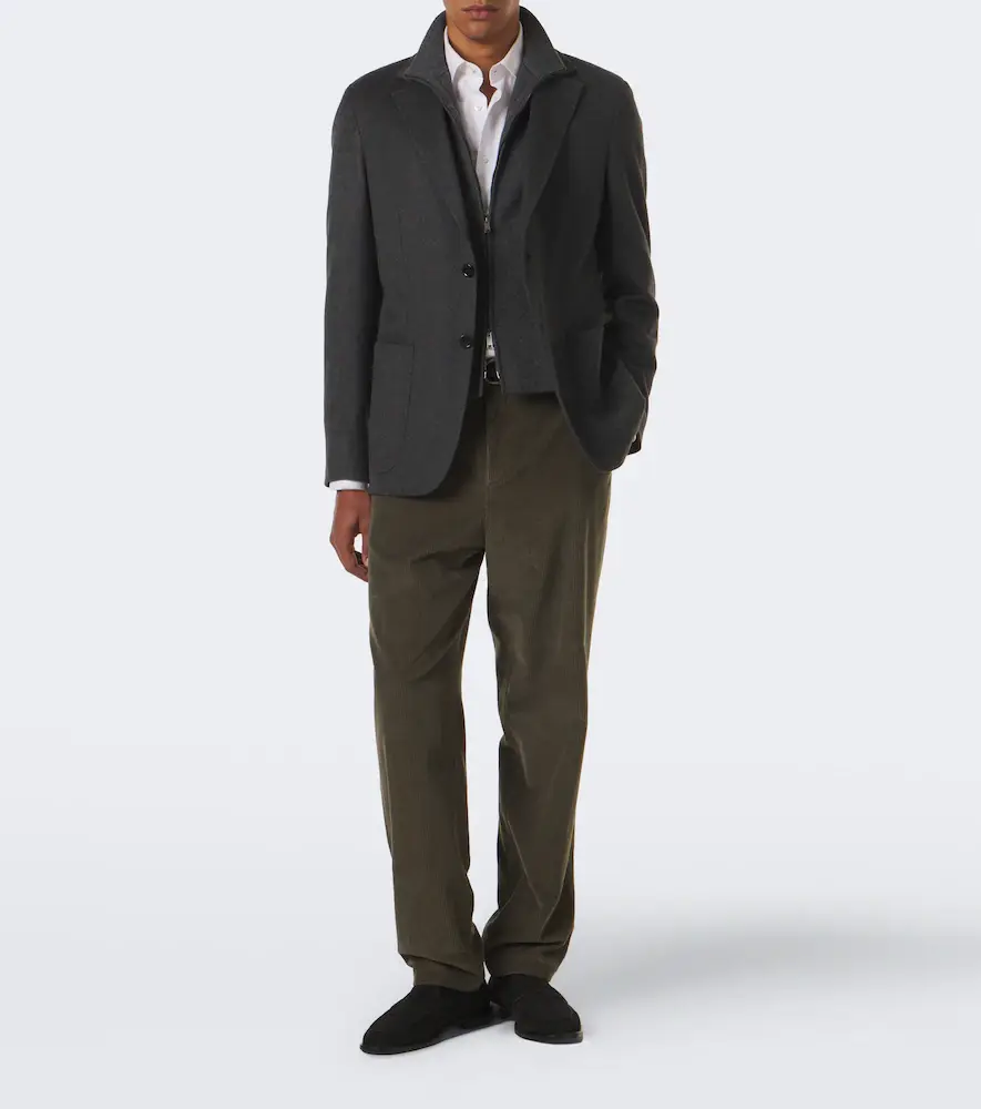 Canali Cotton corduroy straight pants | Thumbnail 2