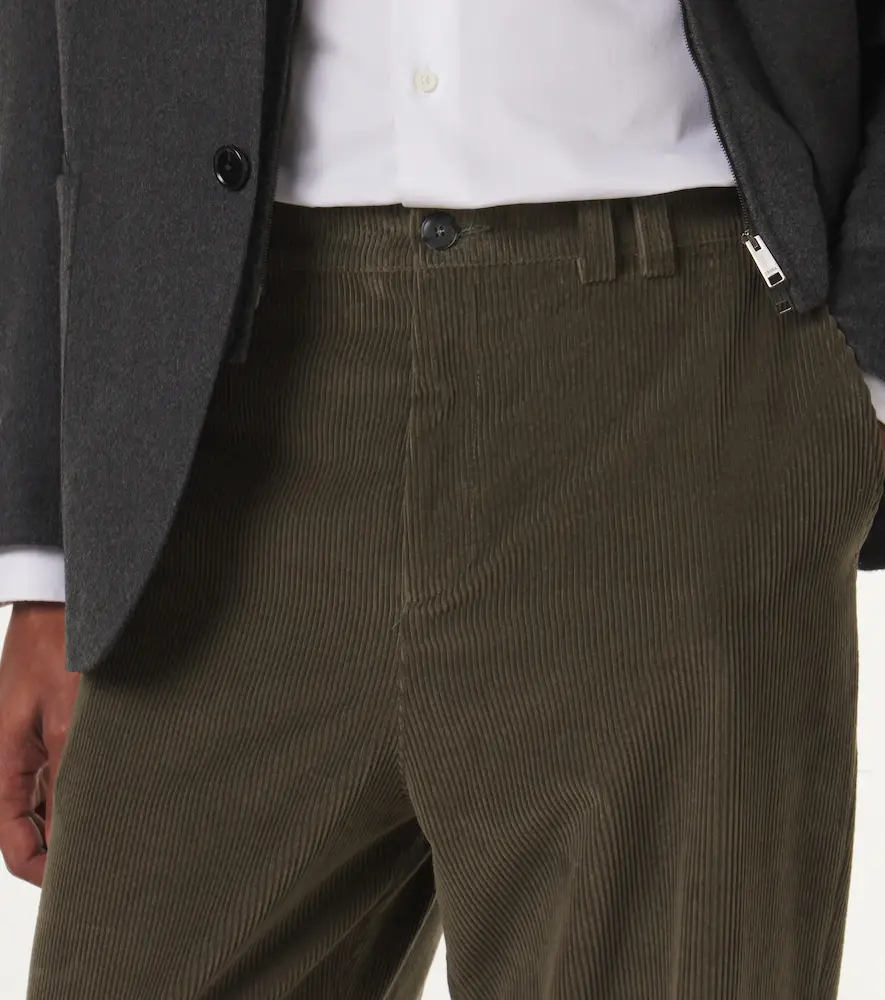 Canali Cotton corduroy straight pants | Thumbnail 3