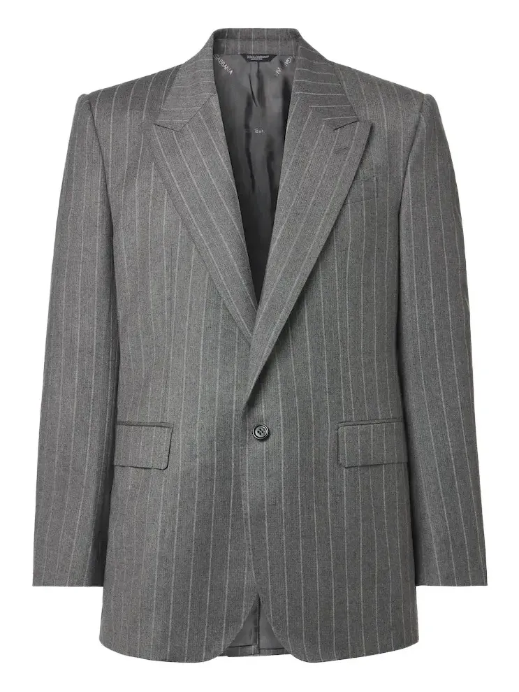 Dolce & Gabbana Pinstripe virgin wool blazer