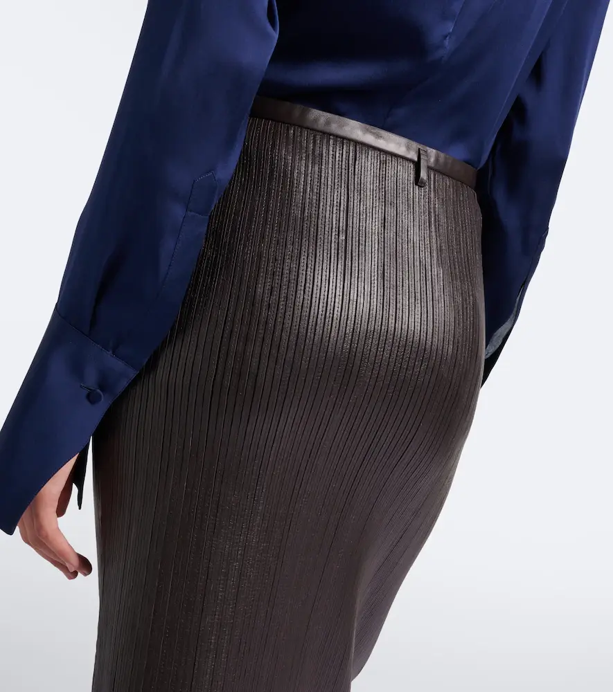 Tom Ford Leather pencil skirt | Thumbnail 3 Tom Ford Leather pencil skirt | Thumbnail 3