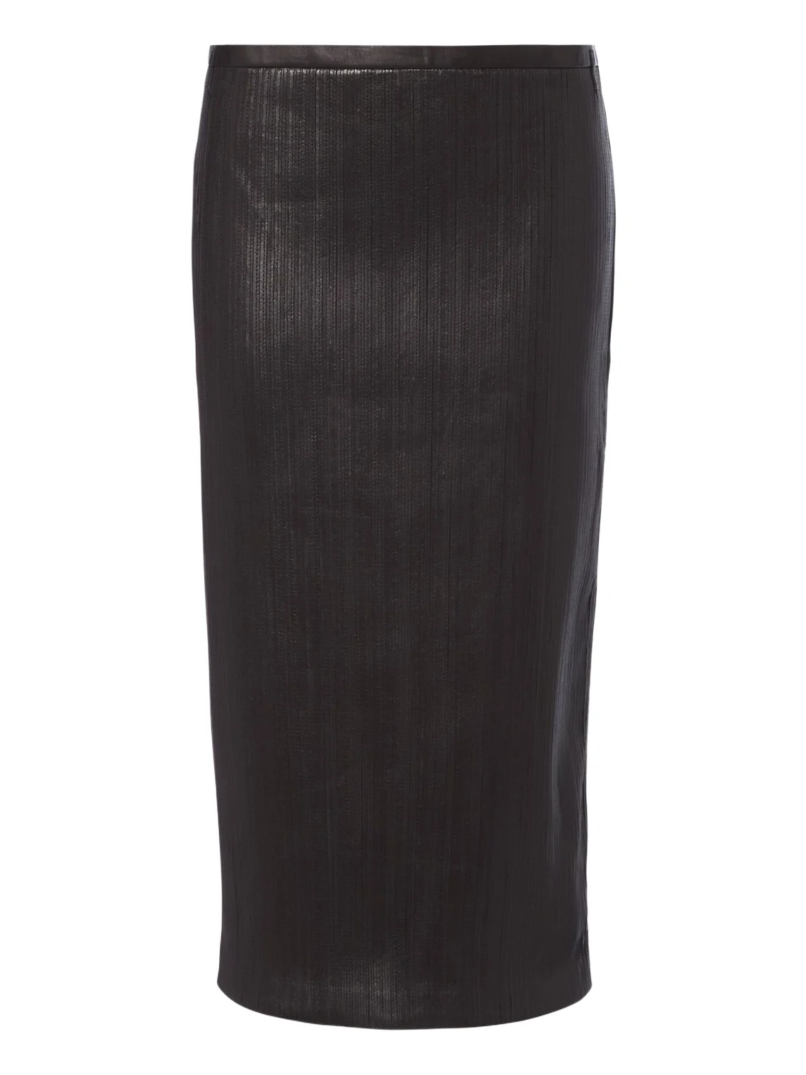 Leather pencil skirt