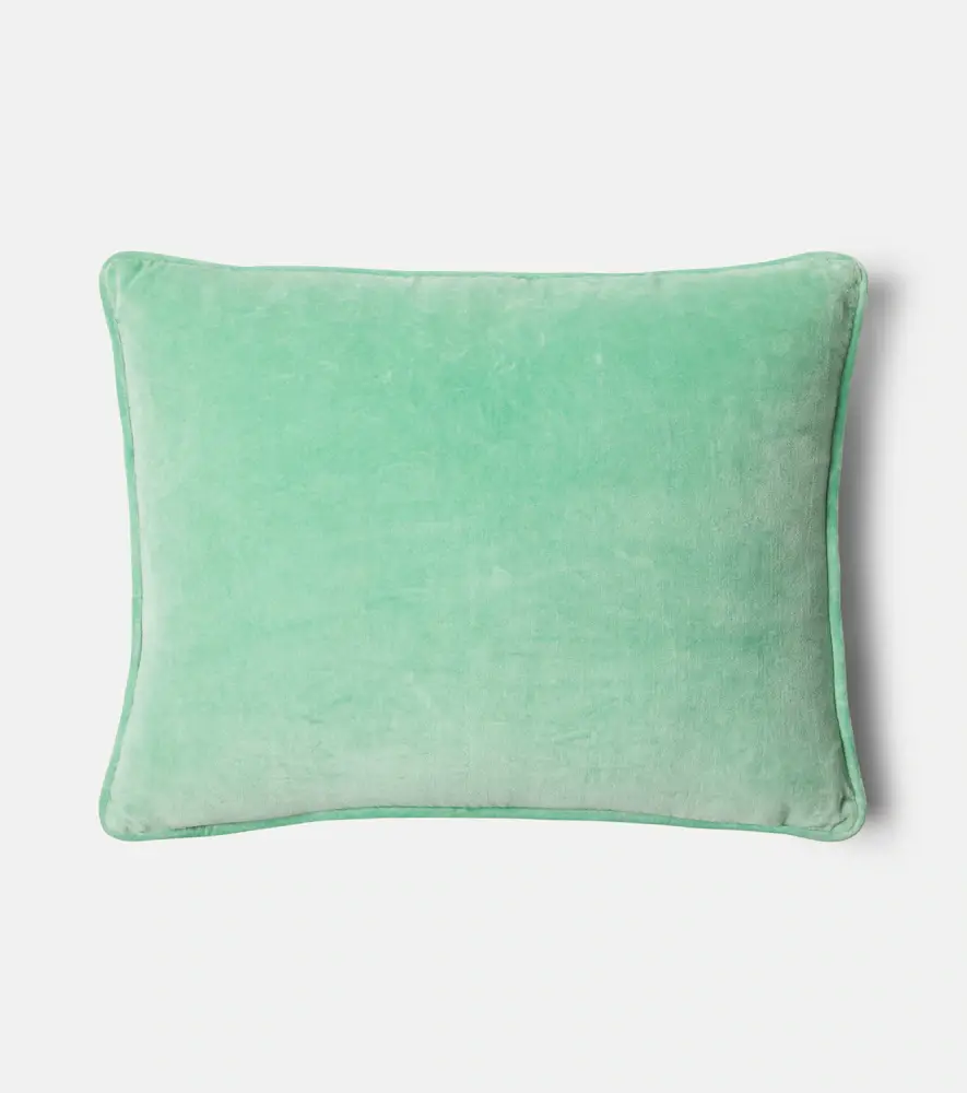 LES OTTOMANS Embroidered cotton velvet cushion | Thumbnail 4