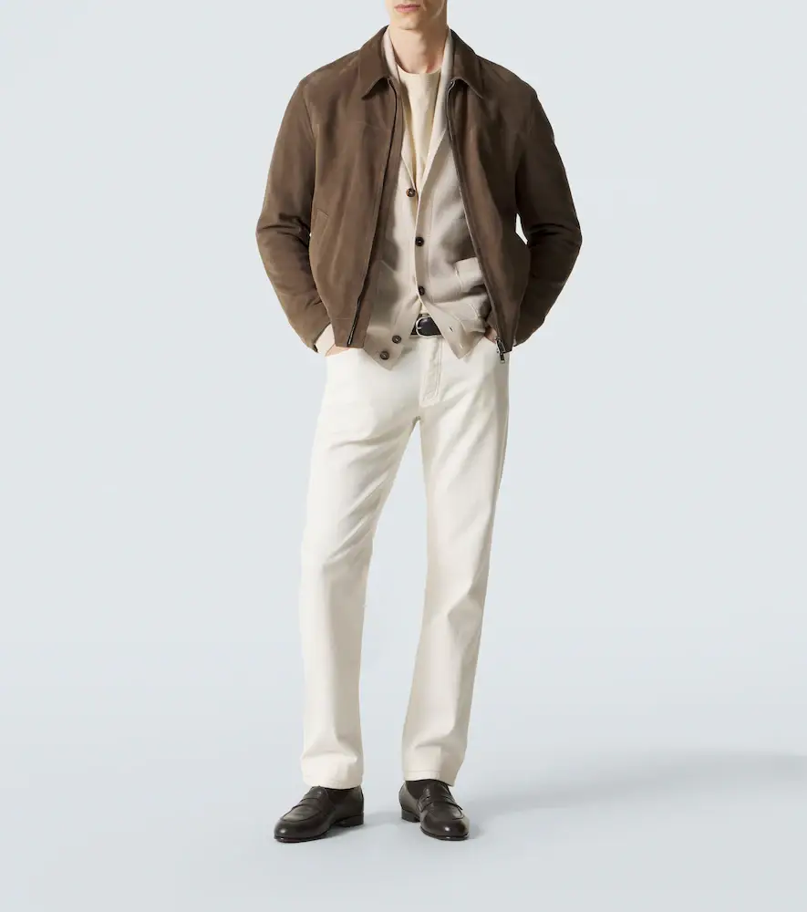 Brioni Suede blouson jacket | Thumbnail 5 Brioni Suede blouson jacket | Thumbnail 5