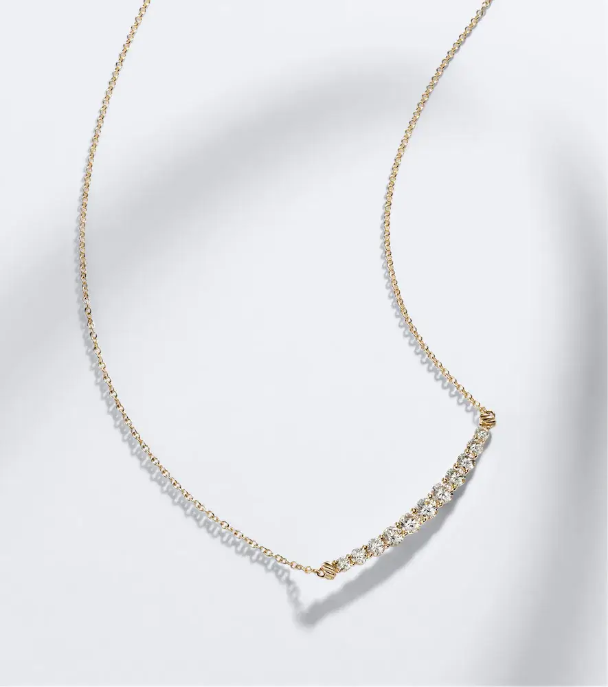 David Yurman Petite Pavé 18kt gold necklace with diamonds | Thumbnail 6 David Yurman Petite Pavé 18kt gold necklace with diamonds | Thumbnail 6