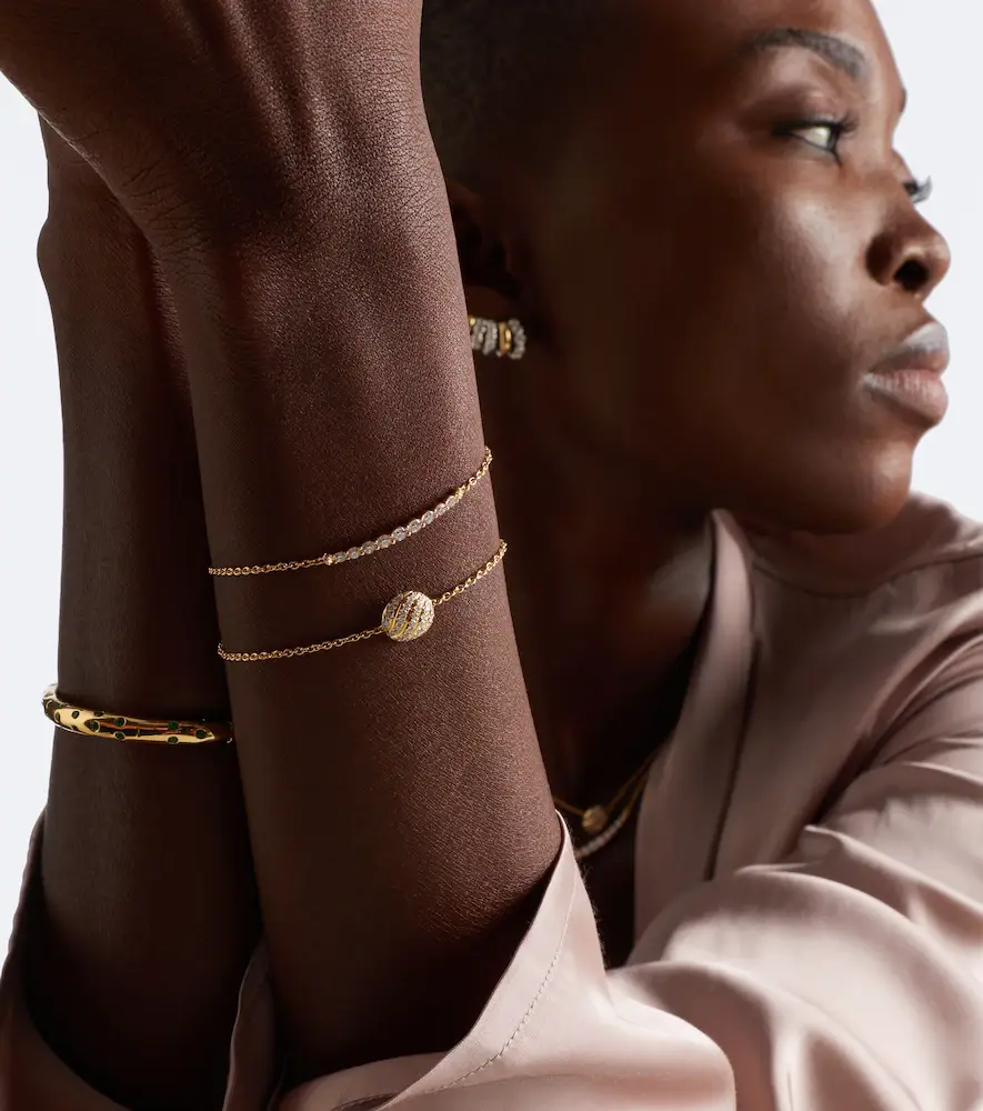 David Yurman Petite Pavé 18kt gold bracelet with diamonds | Thumbnail 2 David Yurman Petite Pavé 18kt gold bracelet with diamonds | Thumbnail 2