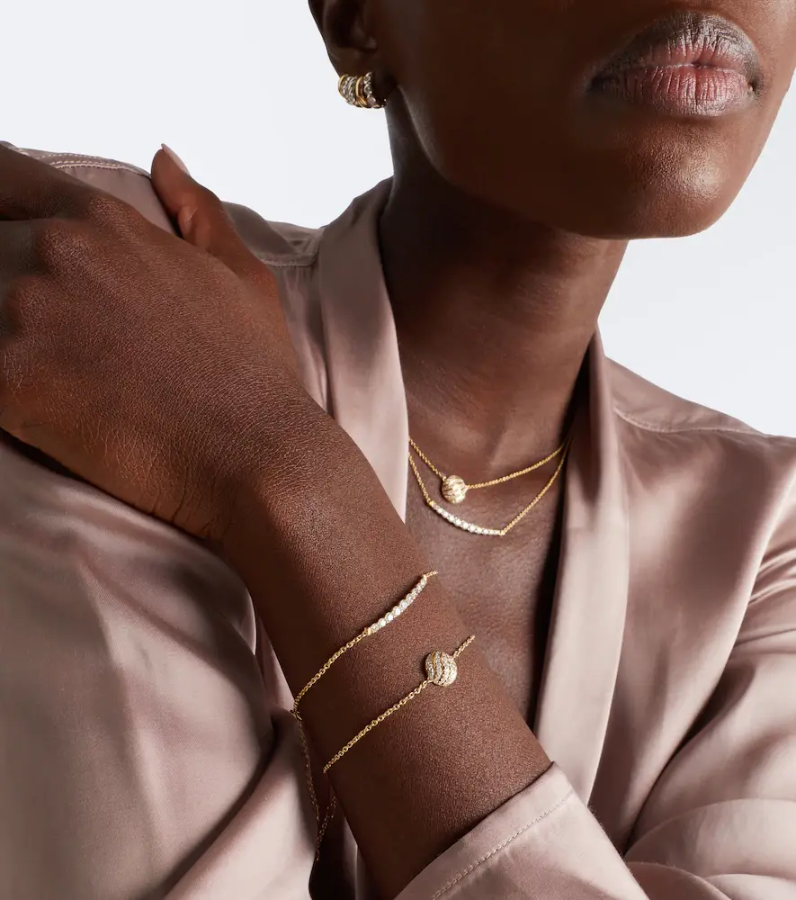 David Yurman Petite Pavé 18kt gold bracelet with diamonds | Thumbnail 3 David Yurman Petite Pavé 18kt gold bracelet with diamonds | Thumbnail 3