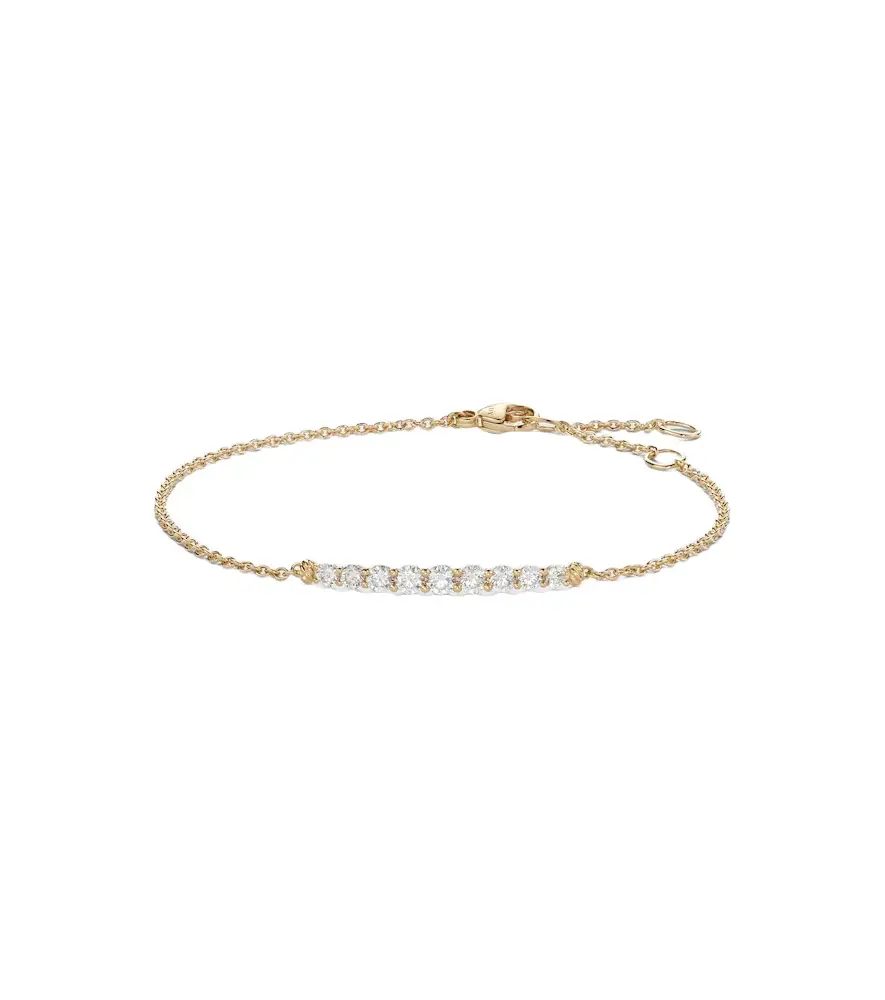 David Yurman Petite Pavé 18kt gold bracelet with diamonds