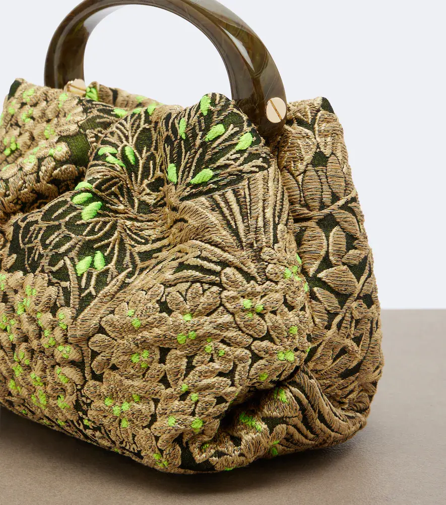 Dries Van Noten Small floral jacquard top-handle bag | Thumbnail 2 Dries Van Noten Small floral jacquard top-handle bag | Thumbnail 2