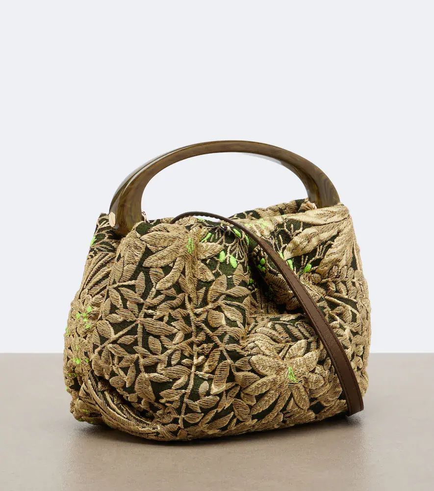 Dries Van Noten Small floral jacquard top-handle bag | Thumbnail 3 Dries Van Noten Small floral jacquard top-handle bag | Thumbnail 3