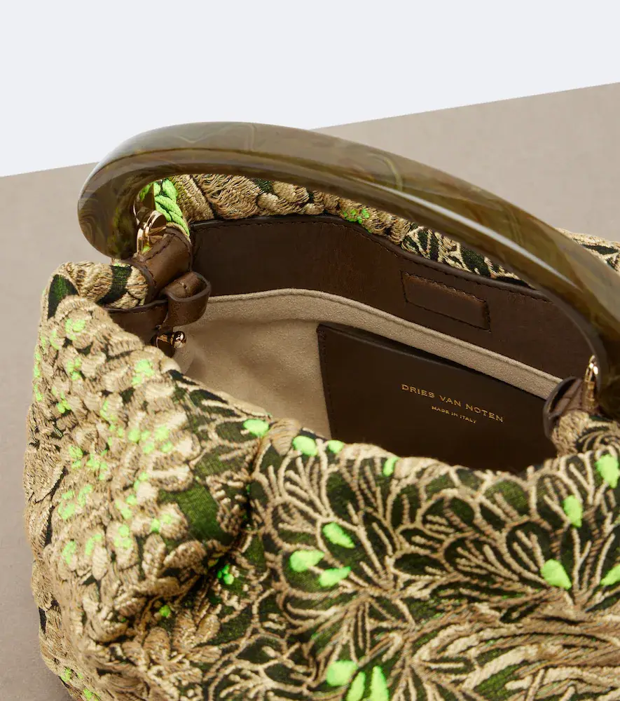 Dries Van Noten Small floral jacquard top-handle bag | Thumbnail 4 Dries Van Noten Small floral jacquard top-handle bag | Thumbnail 4