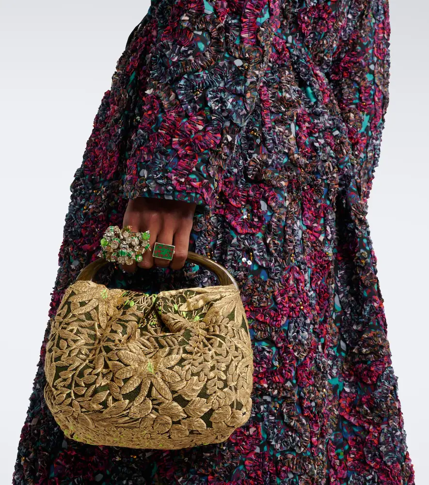 Dries Van Noten Small floral jacquard top-handle bag | Thumbnail 6 Dries Van Noten Small floral jacquard top-handle bag | Thumbnail 6