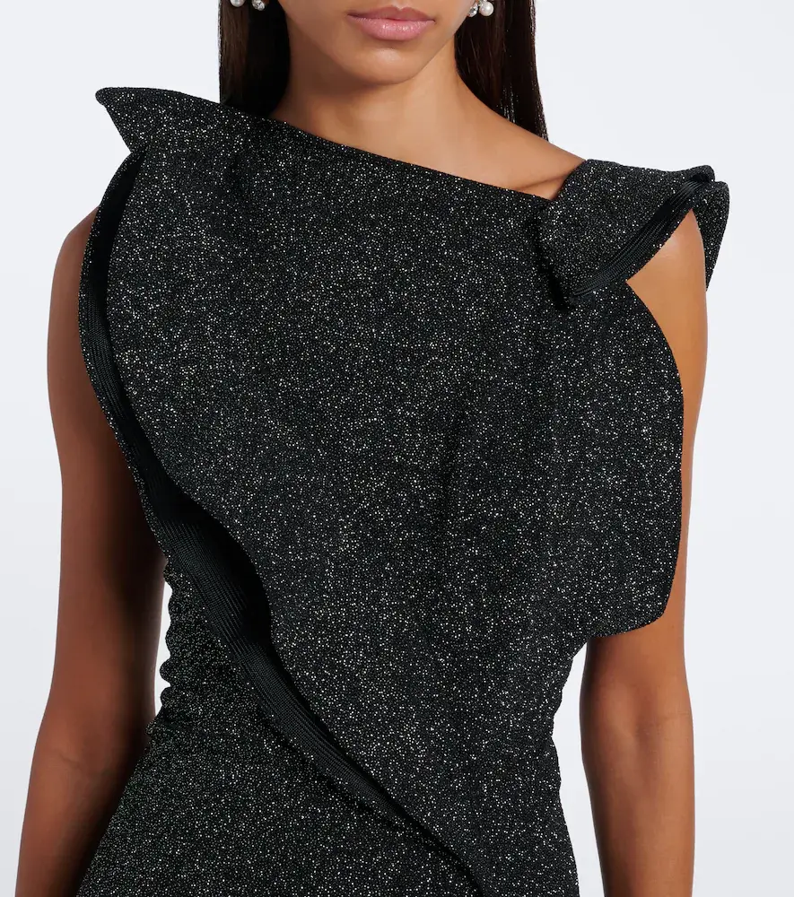Maticevski Flashpoint ruffled asymmetric gown | Thumbnail 4