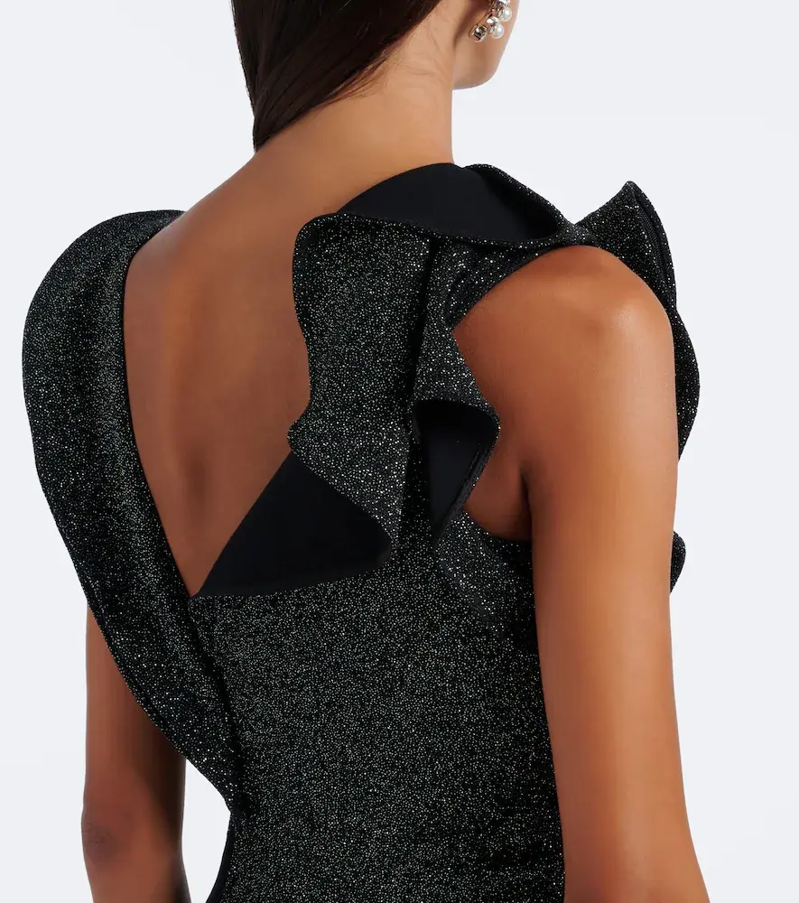 Maticevski Flashpoint ruffled asymmetric gown | Thumbnail 5