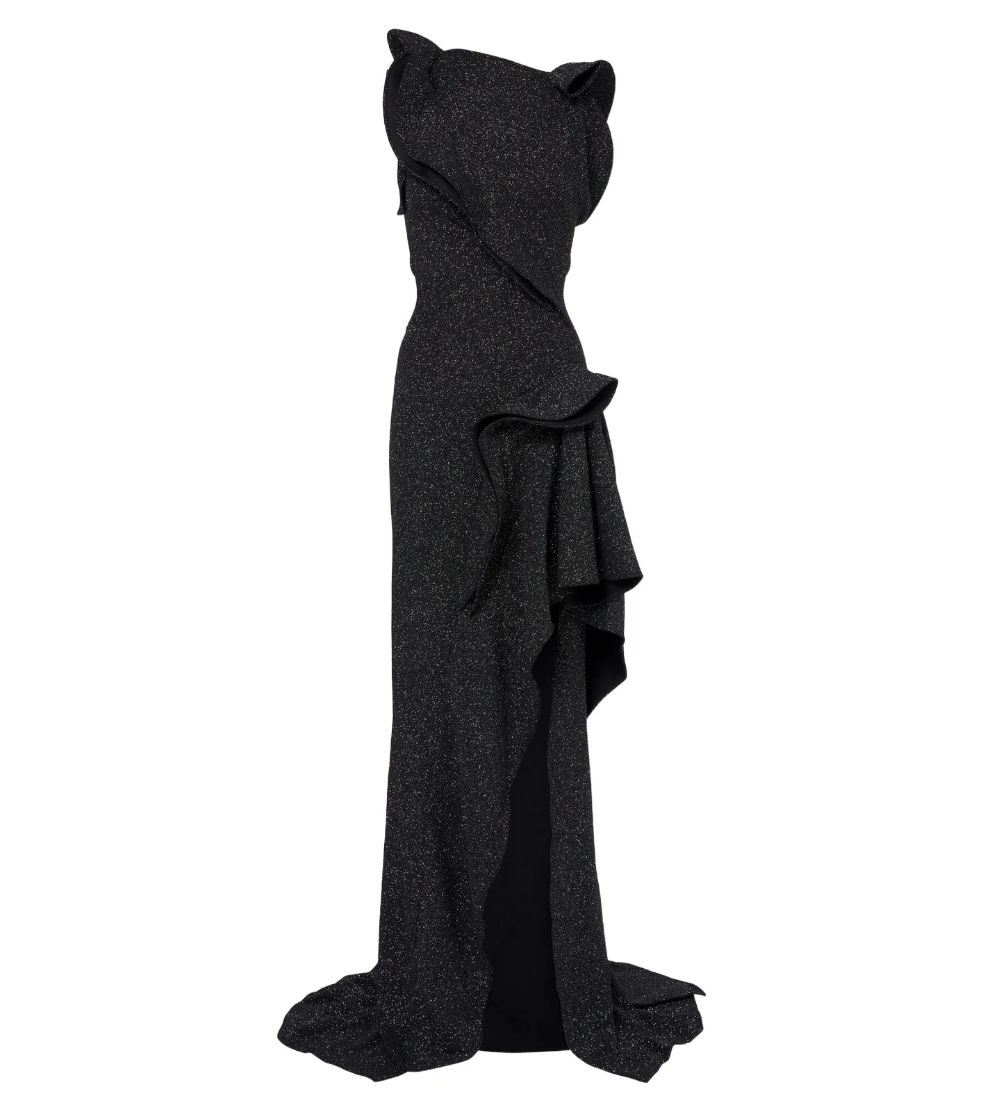 Maticevski Flashpoint ruffled asymmetric gown