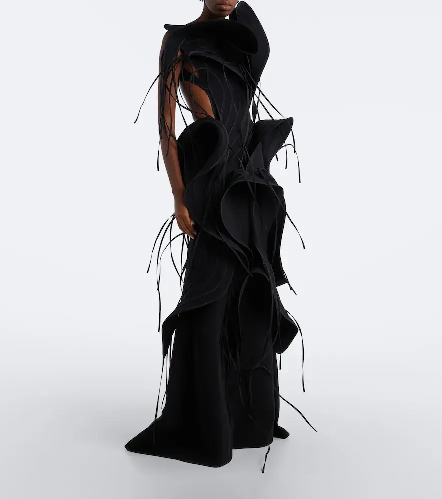 Maticevski Furiosa fringed appliqué gown | Thumbnail 3 Maticevski Furiosa fringed appliqué gown | Thumbnail 3