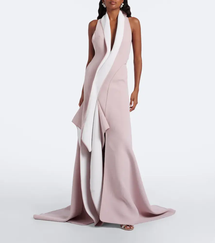 Maticevski Allude asymmetric draped jersey gown | Thumbnail 3 Maticevski Allude asymmetric draped jersey gown | Thumbnail 3