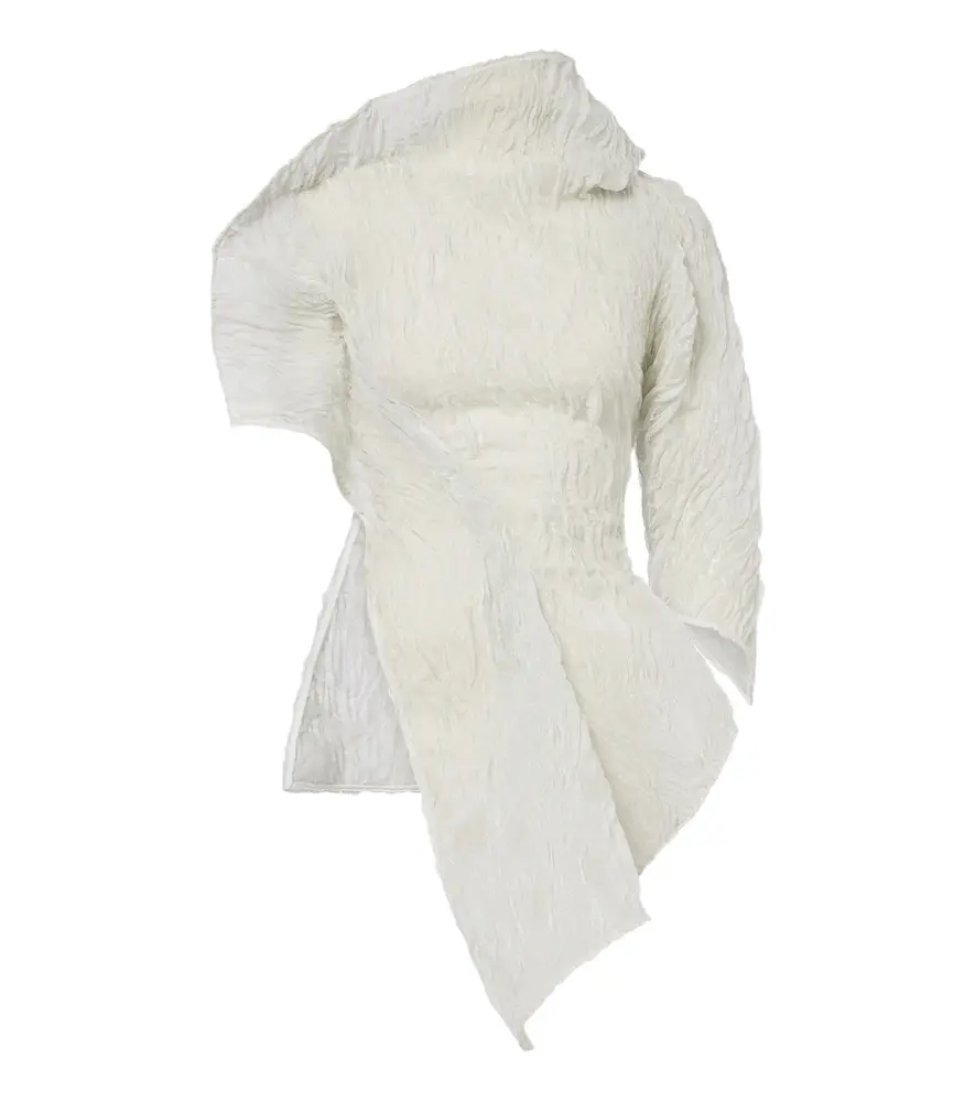 Maticevski Scintilla asymmetric georgette top