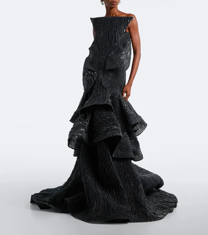 Maticevski Friesian tiered cloqué bustier gown | Thumbnail 2 Maticevski Friesian tiered cloqué bustier gown | Thumbnail 2