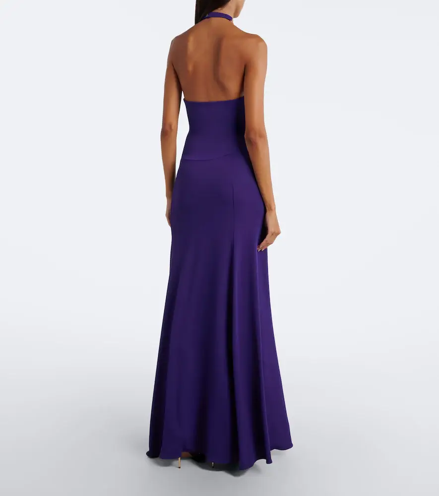 Rabanne x Dinh Van embellished crêpe halterneck gown | Thumbnail 4 Rabanne x Dinh Van embellished crêpe halterneck gown | Thumbnail 4