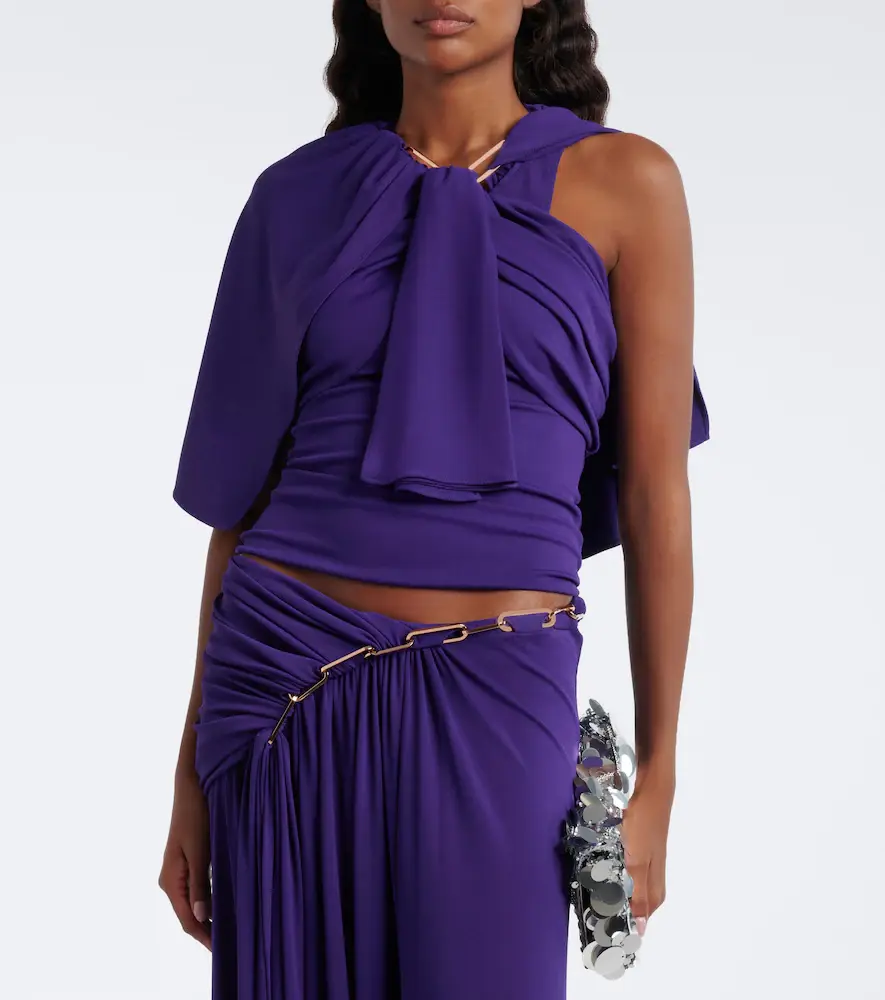 Rabanne x Dinh Van embellished crêpe top | Thumbnail 2 Rabanne x Dinh Van embellished crêpe top | Thumbnail 2