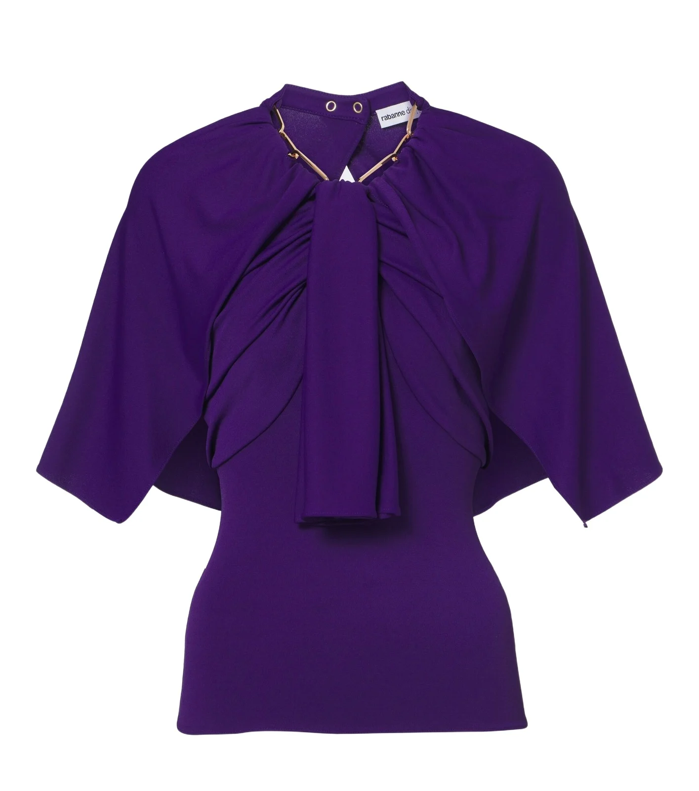 Rabanne x Dinh Van embellished crêpe top
