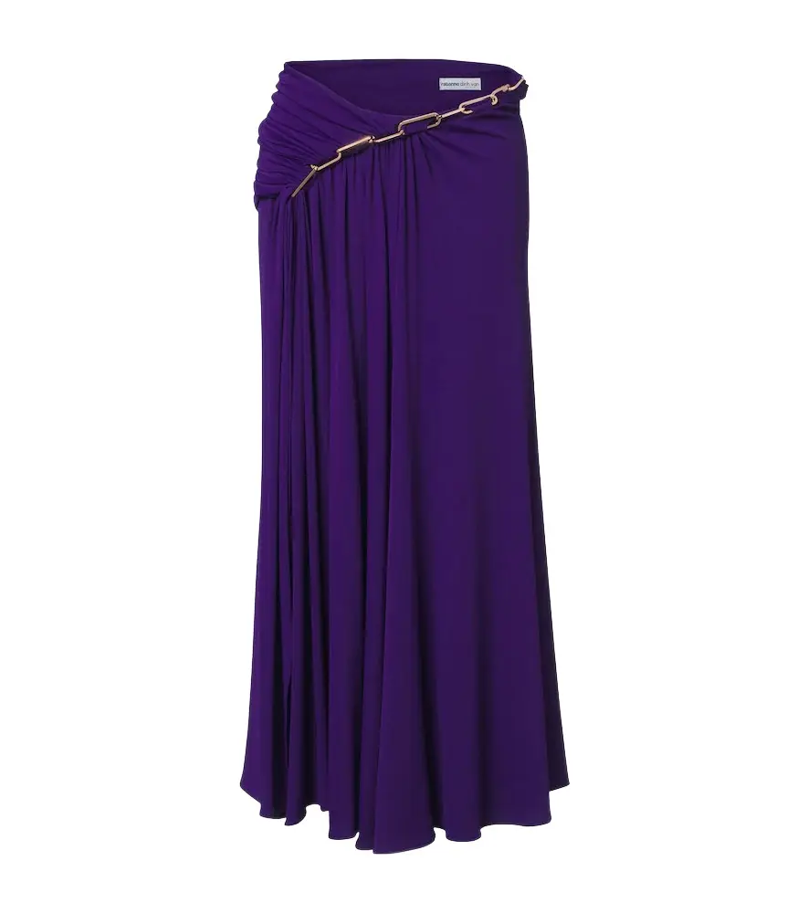 x Dinh Van embellished crêpe maxi skirt x Dinh Van embellished crêpe maxi skirt