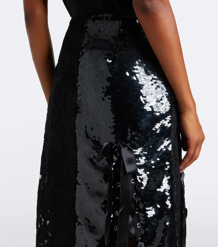 Simone Rocha Patchwork sequined lace midi skirt | Thumbnail 5 Simone Rocha Patchwork sequined lace midi skirt | Thumbnail 5