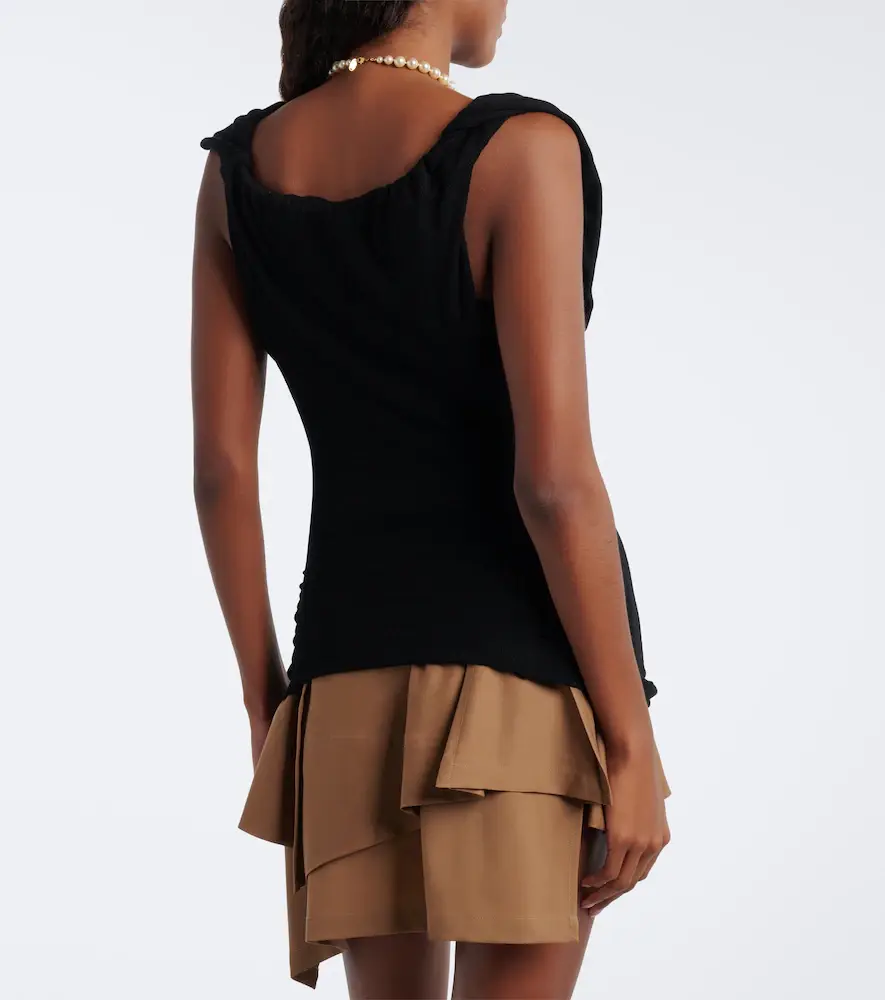 Vivienne Westwood Ginnie Orb draped jersey top | Thumbnail 3 Vivienne Westwood Ginnie Orb draped jersey top | Thumbnail 3