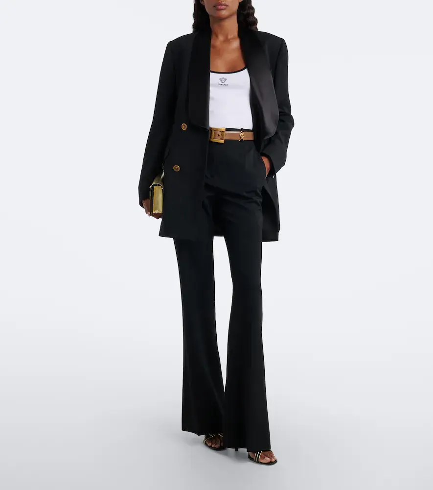 Versace La Medusa ribbed-knit cotton-blend bodysuit | Thumbnail 2 Versace La Medusa ribbed-knit cotton-blend bodysuit | Thumbnail 2