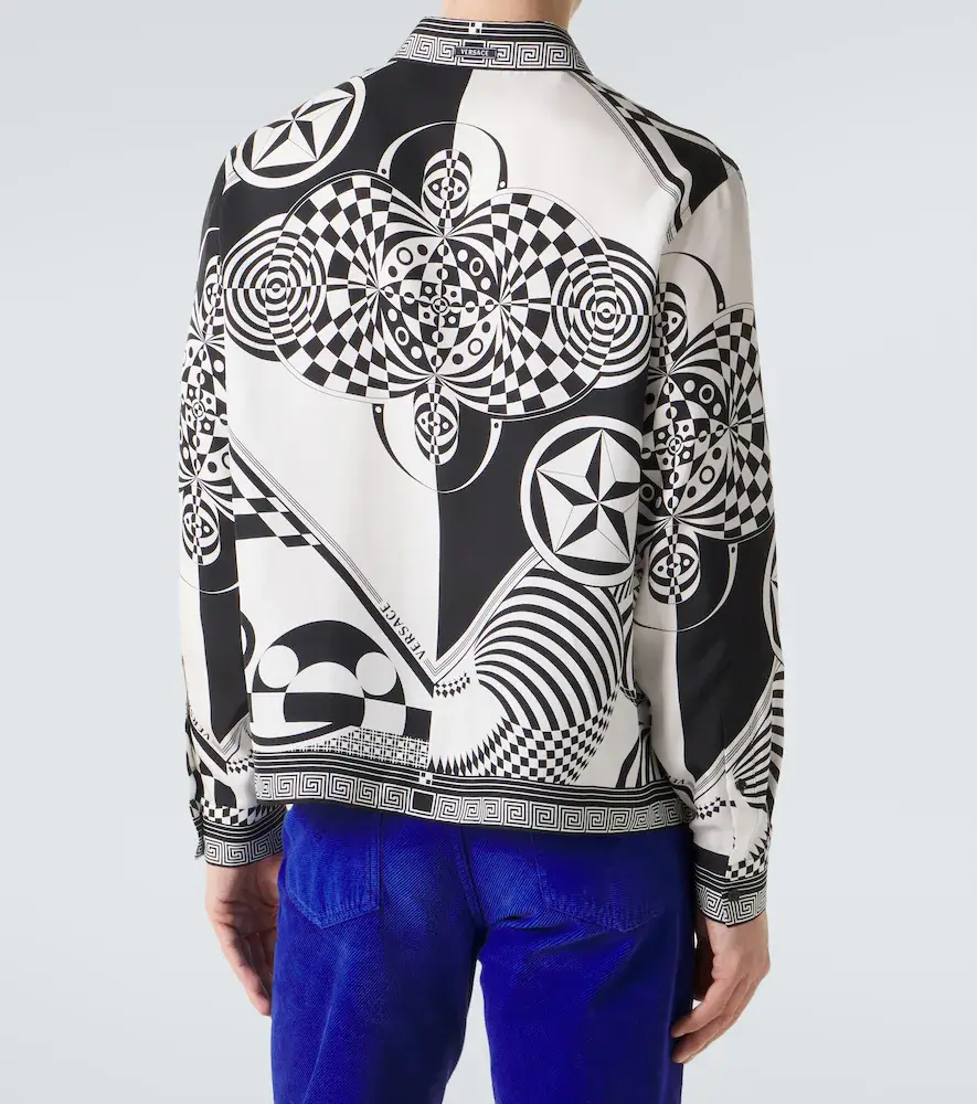 Versace Printed silk twill shirt | Thumbnail 4 Versace Printed silk twill shirt | Thumbnail 4