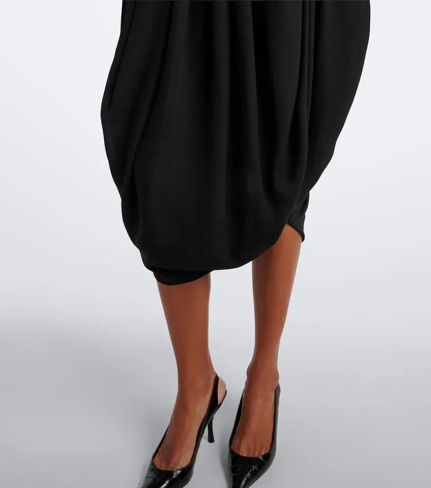 Magda Butrym Draped cotton and silk corset dress | Thumbnail 3 Magda Butrym Draped cotton and silk corset dress | Thumbnail 3