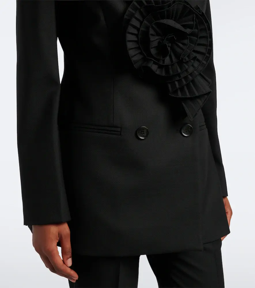 BLUMARINE Floral-appliqué blazer | Thumbnail 3 BLUMARINE Floral-appliqué blazer | Thumbnail 3